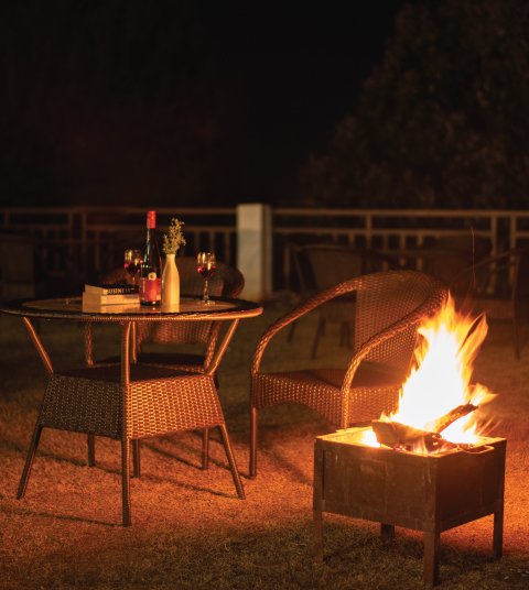 Starlit bonfire and starlit gatherings for corporate offsites at Ojaswi Resort, the best hill station venue.