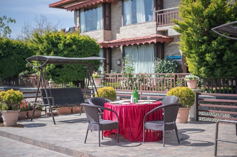 Lavish breakfast buffet spread at Ojaswi Resort, featuring fresh local ingredients and international favorites.