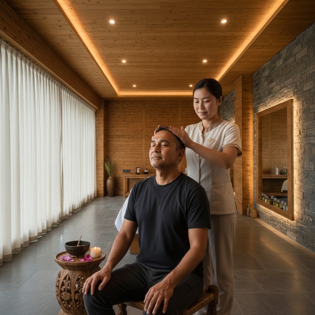 Guests enjoying a Sunset Hi-Tea on a deck with a stunning mountain view at Ojaswi Resort.