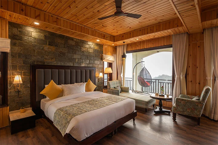 Couple celebrating Valentine's Day at Ojaswi Resort Mukteshwar Uttarakhand